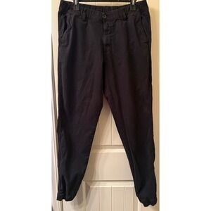 BearBottom Clothing Men's Chino Jogger Pants - Black Large Tall LT